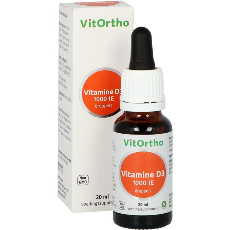 Vitortho Vitamine D3 1000IE druppels 20 ml