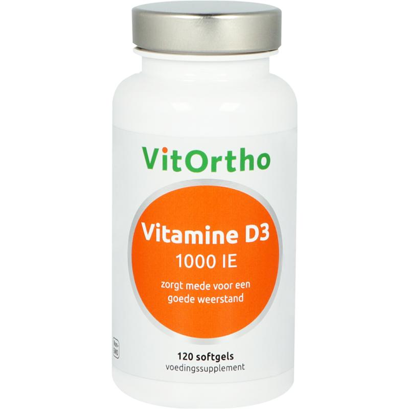 Vitortho Vitamine D3 1000IE 60 - 120 softgels