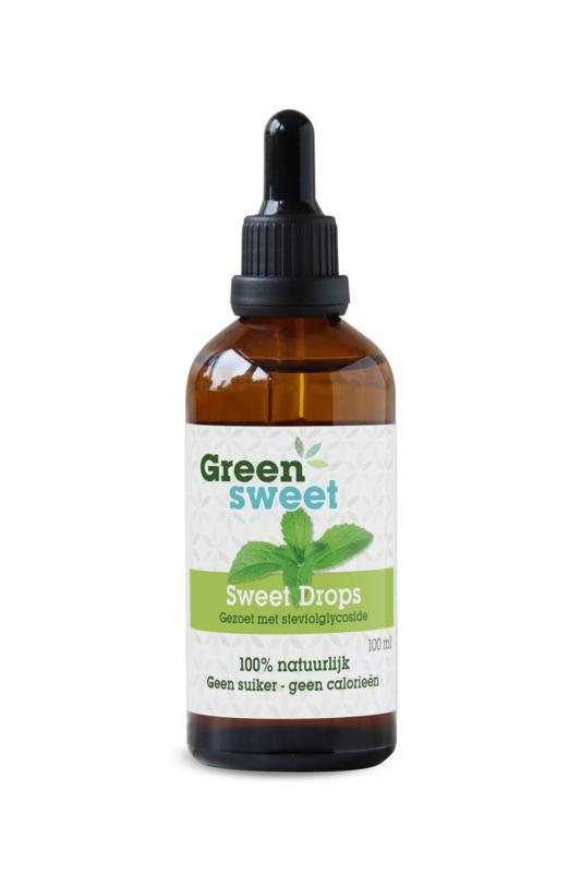Green Sweet Vloeibare stevia naturel  50 - 100 ml