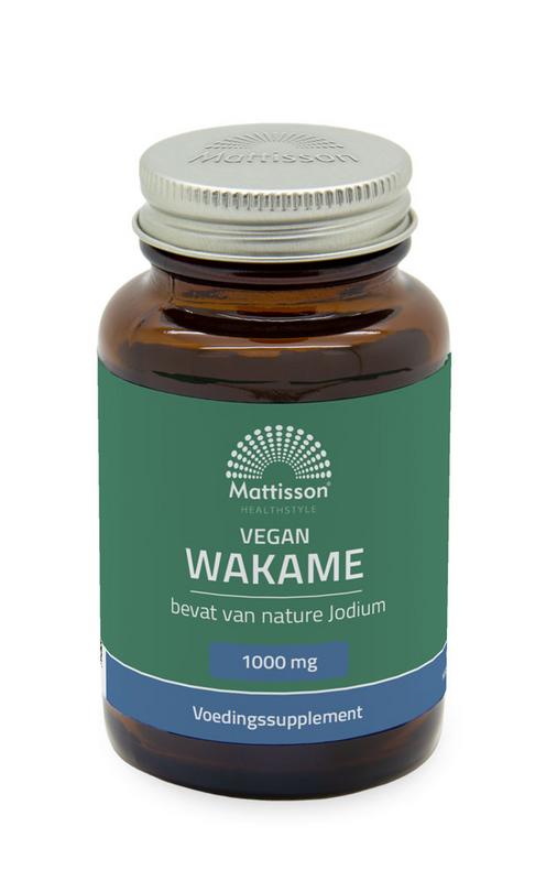 Mattisson Wakame 1000mg - bevat van nature jodium 60 vegan capsules