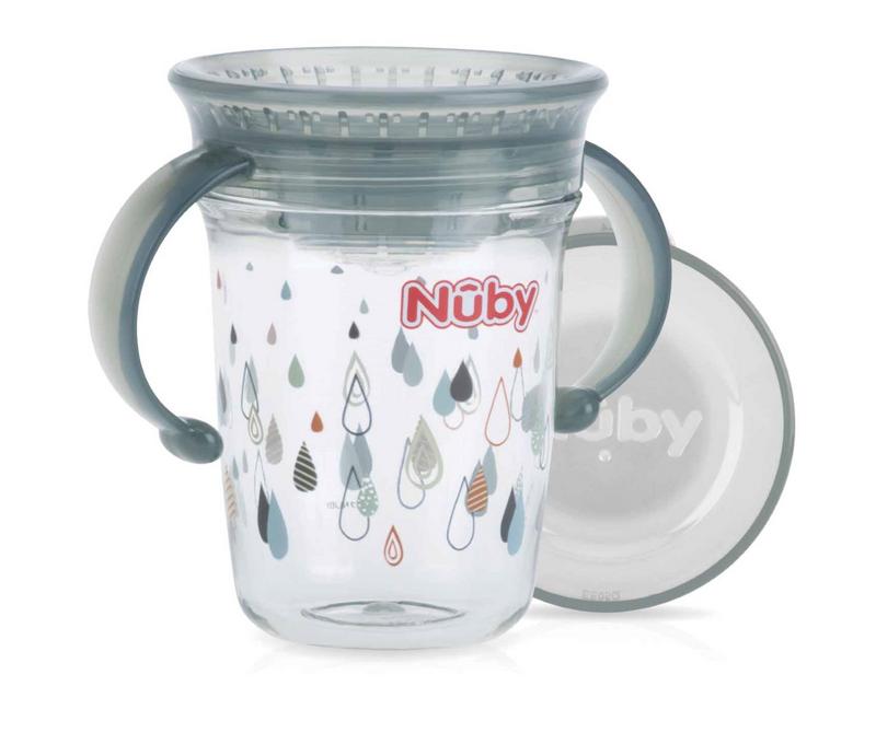 Nuby Wonder cup  grijs 6+ maanden  1st 240 ml