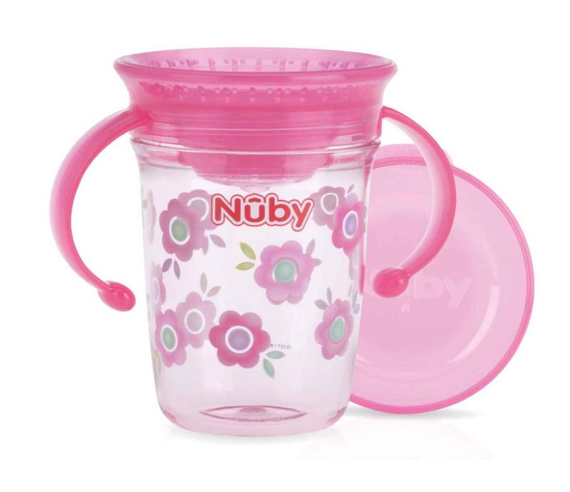 Nuby Wonder cup  roze 6+ maanden  1st 240 ml