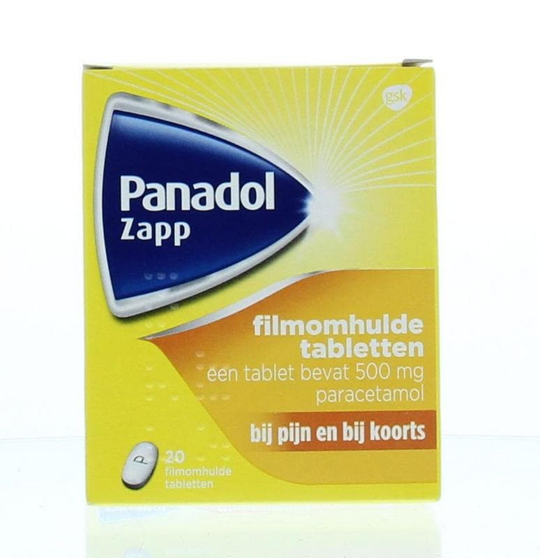 Panadol Zapp 500mg 20 tabletten