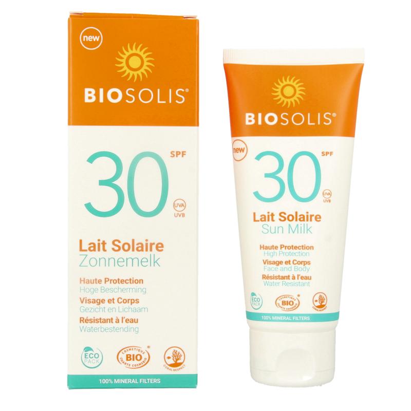 Biosolis Zonnemelk voor gezicht en lichaam SPF30 100 ml