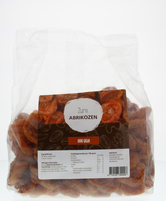 Mijnnatuurwinkel Zure abrikozen  350 - 1000 gram