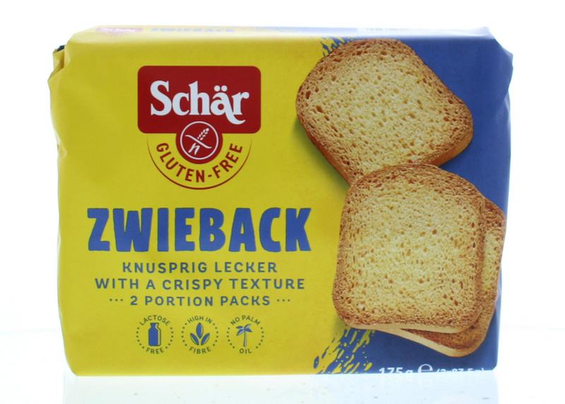 Dr Schar Zwieback (beschuitbrood) 175 gram