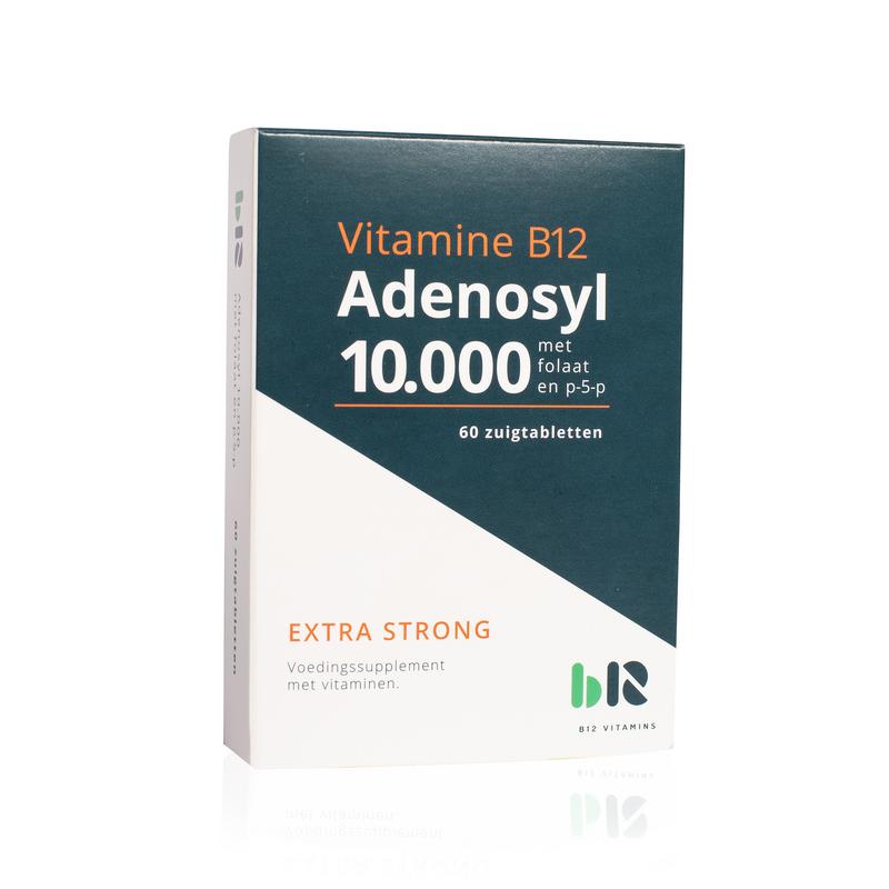 B12 Vitamins Adenosyl 10000 met folaat 60 zuigtabletten