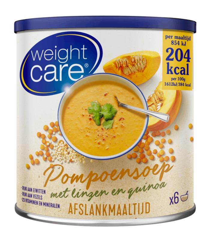 Weight Care Afslankmaaltijd pompoensoep met linzen en quinoa 318 gram