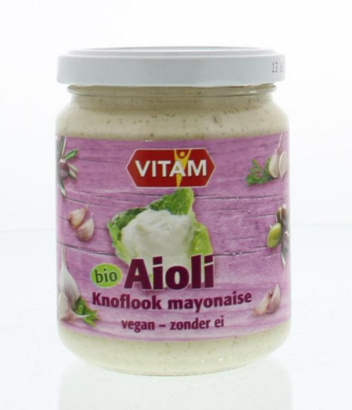 Vitam Aioli knoflook mayonaise bio 225 ml