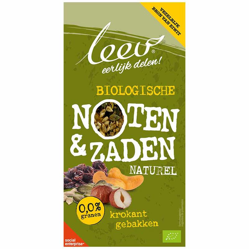 Leev Bio krokant gebakken noten & zaden bio 250 gram