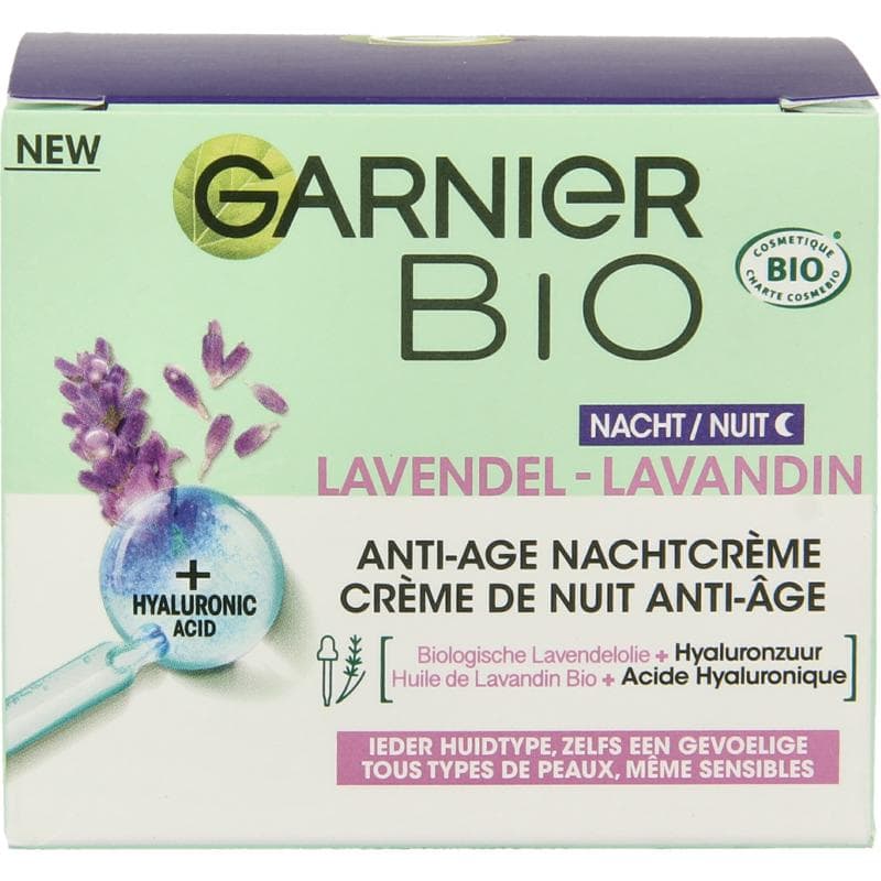 Garnier Bio lavendel anti-age nachtcreme 50 ml