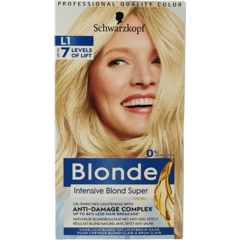 Schwarzkopf Blonde haarverf intensive blond super L1 1 set