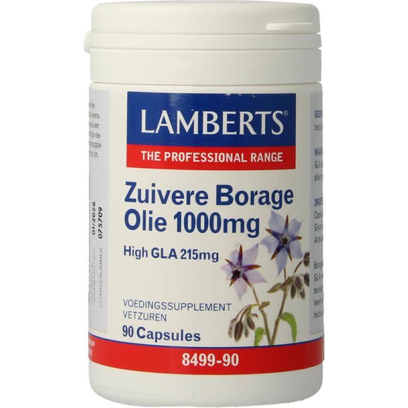 Lamberts Borageolie starflower 1000mg 90 vegan capsules