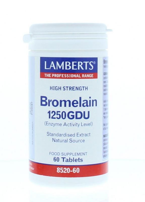 Lamberts Bromelaine du 60 tabletten 1250 gram
