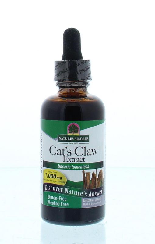 Natures Answer Cat's claw extract uncaria tomentosa alcoholvrij 60 ml