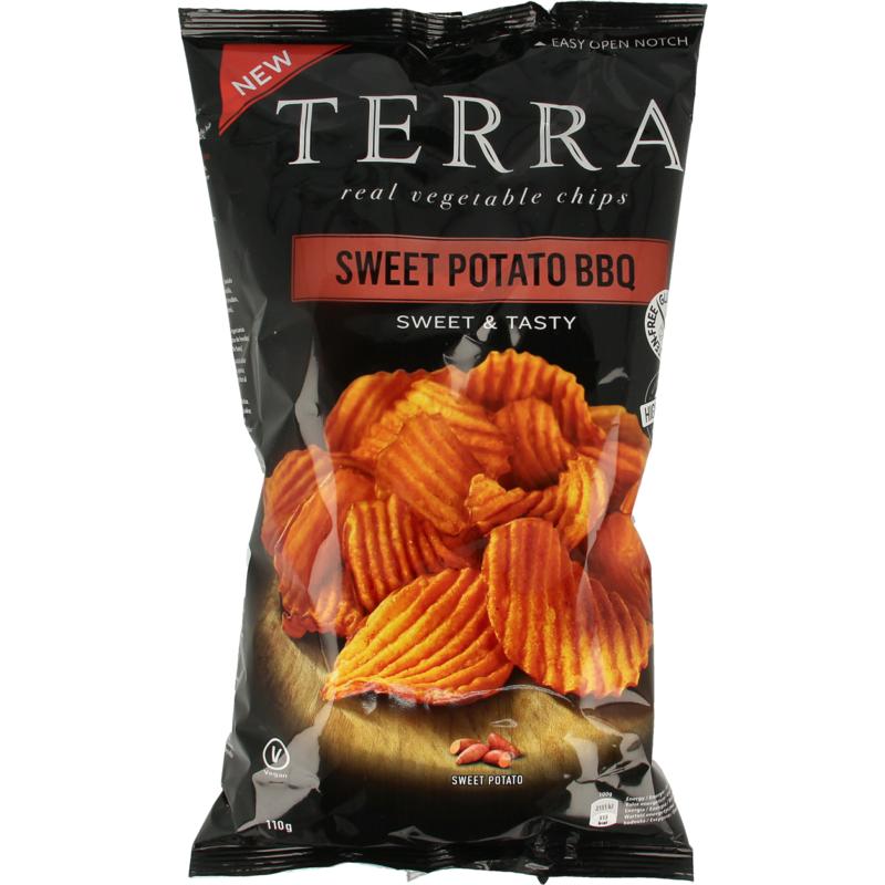 Terra Chips Chips sweet potato bbq 110 gram