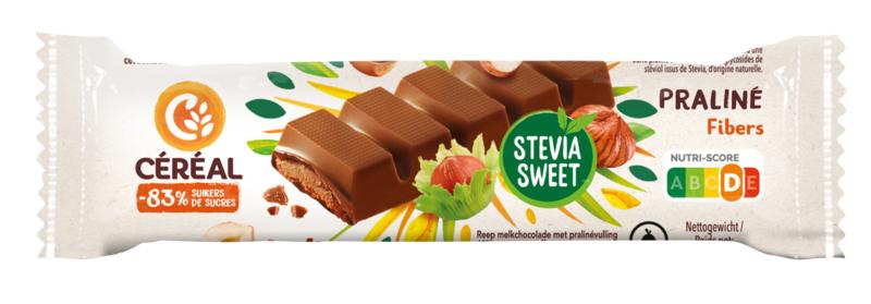 Cereal Chocolade reep praline stevia 42 gram