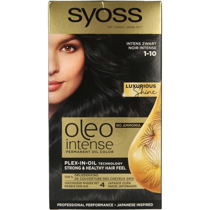 Syoss Color Oleo Intense 1-10 intens zwart haarverf 1 set