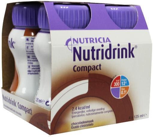 Nutridrink Compact chocolade 4 stuks 125 ml