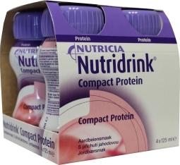 Nutridrink Compact proteine aardbei 4 stuks 125 ml