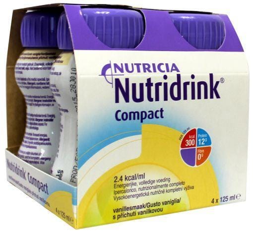 Nutridrink Compact vanille 4 stuks 125 ml