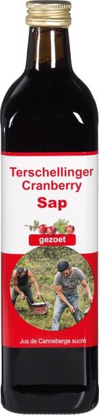 Terschellinger Cranberrysap puur zoet 750 ml