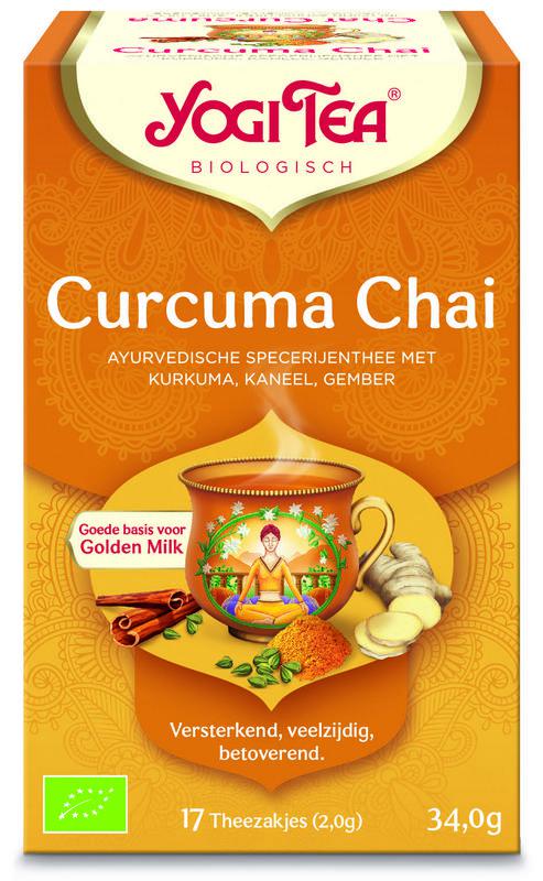 Yogi Tea Curcuma / turmeric chai tea bio 17 stuks