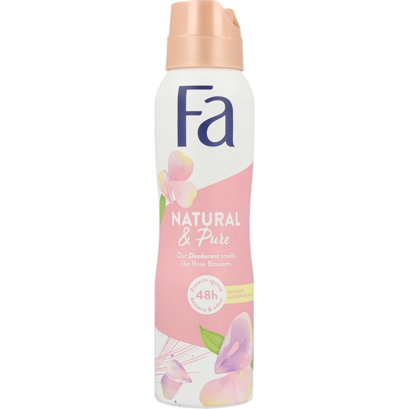 FA Deodorant spray natural & pure rose blossom 150 ml