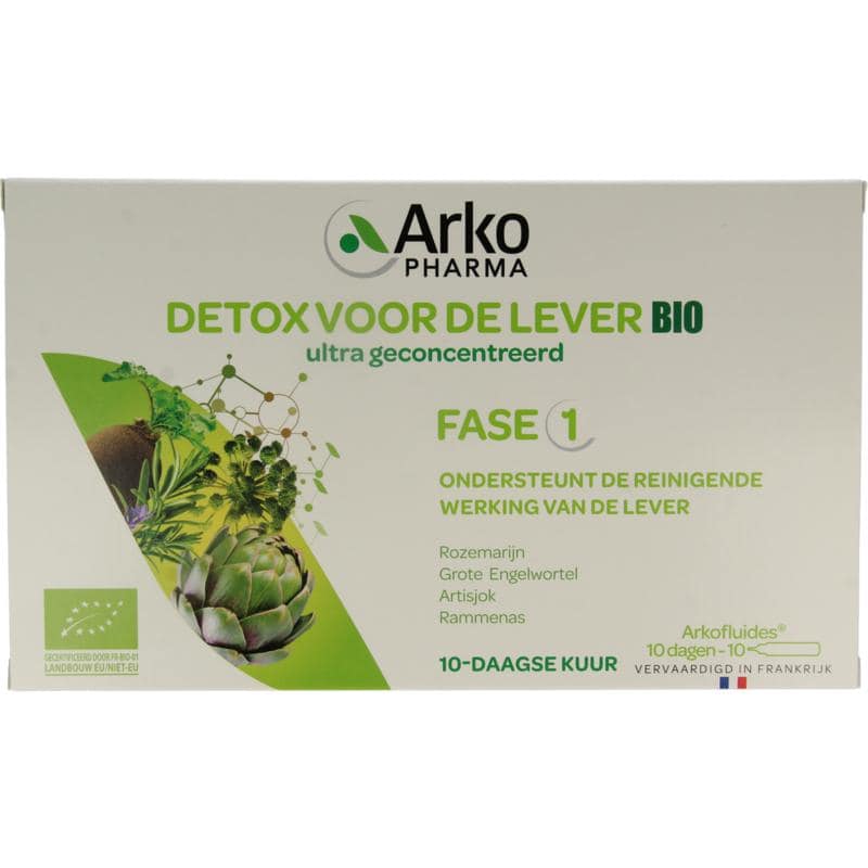 Arkofluids Detox lever bio 10 ampullen
