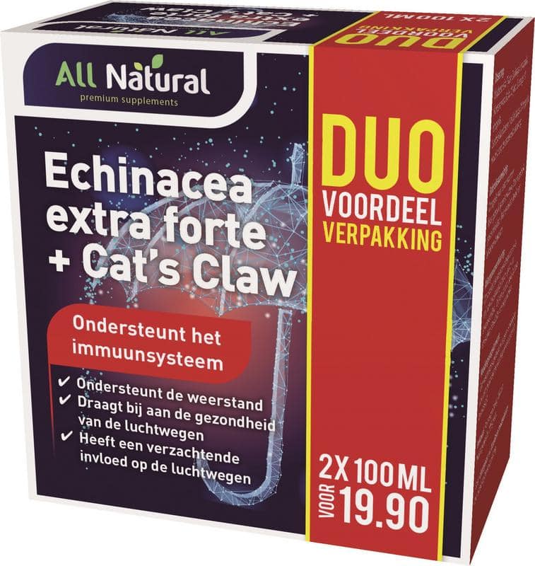 All Natural Echinacea extra forte + cat's claw 200 ml