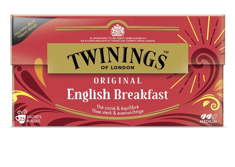 Twinings English breakfast envelop zwart 25 stuks