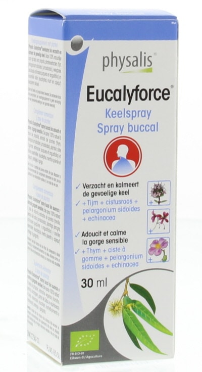 Physalis Eucalyforce keelspray bio 30 ml