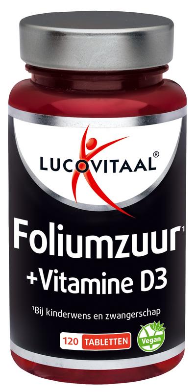 Lucovitaal Foliumzuur + vitamine D3 tabletten 120 tabletten