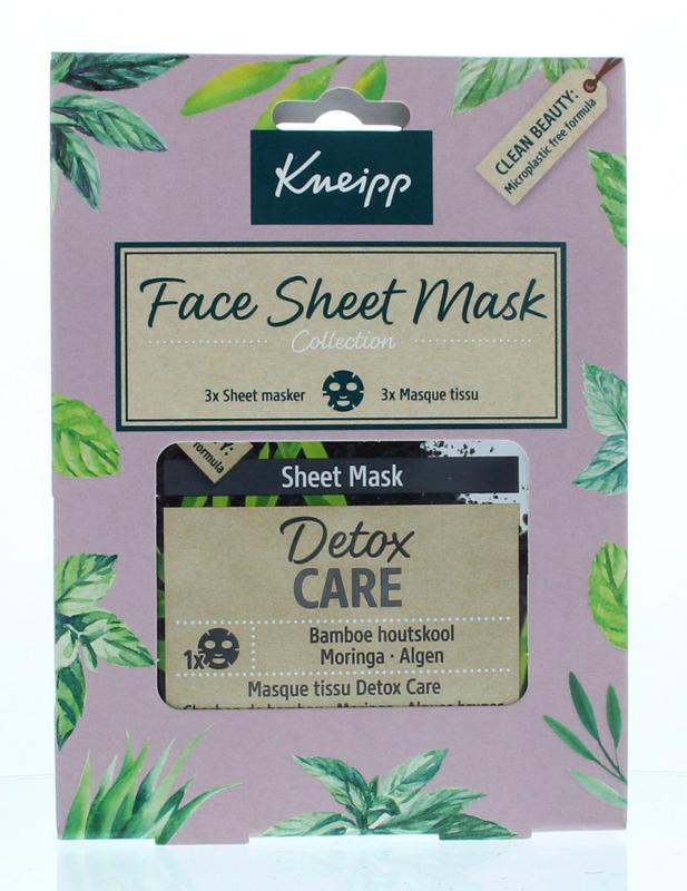 Kneipp Geschenkverpakking sheet mask detox care 1 set