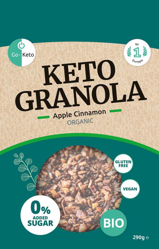 Go-Keto Granola appel kaneel bio 290 gram