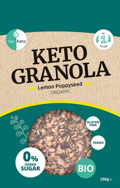 Go-Keto Granola citroen maanzaad bio 290 gram