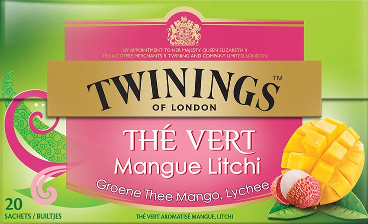 Twinings Groene thee mango lychee 20 stuks