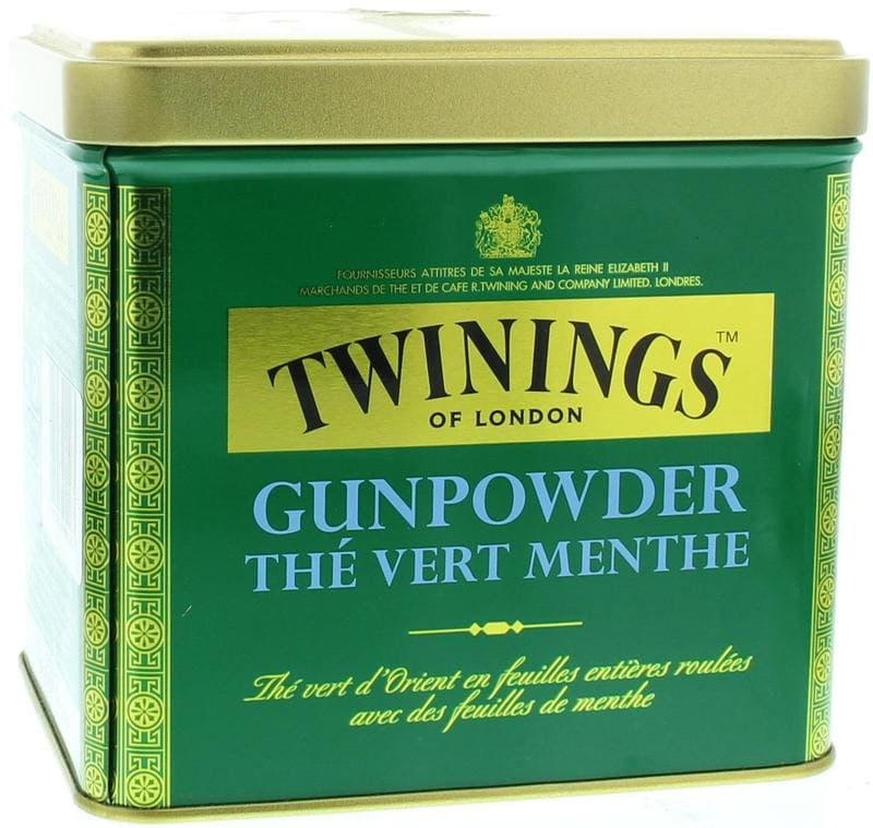 Twinings Gunpowder blik mint 200 gram