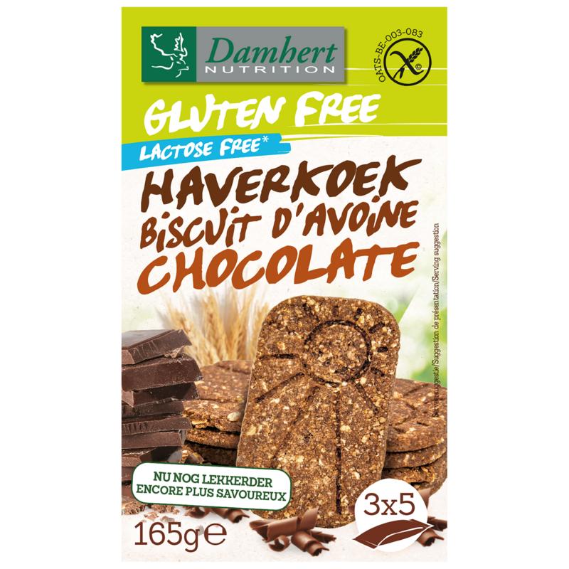 Damhert Haverkoekjes chocolade glutenvrij 165 gram