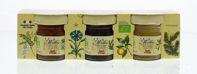 Mielbio Honing mix 25 gram bio 3 stuks