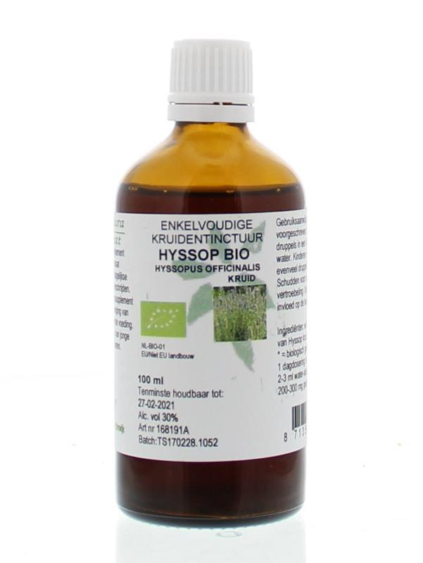 Natura Sanat Hyssopus officinalis herba / hyssop tinctuur bio 100 ml