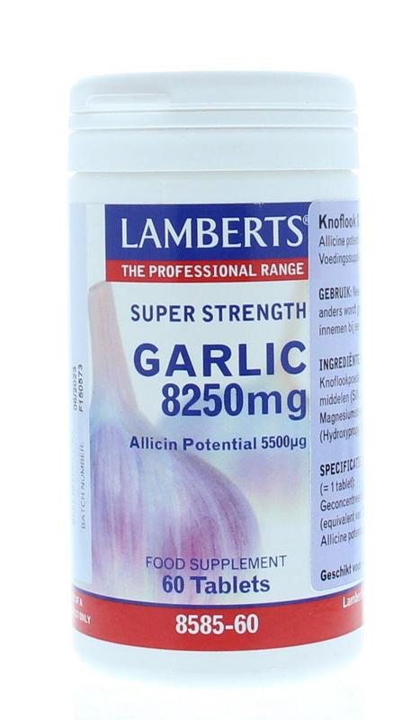Lamberts Knoflook (garlic) 8250mg 60 tabletten