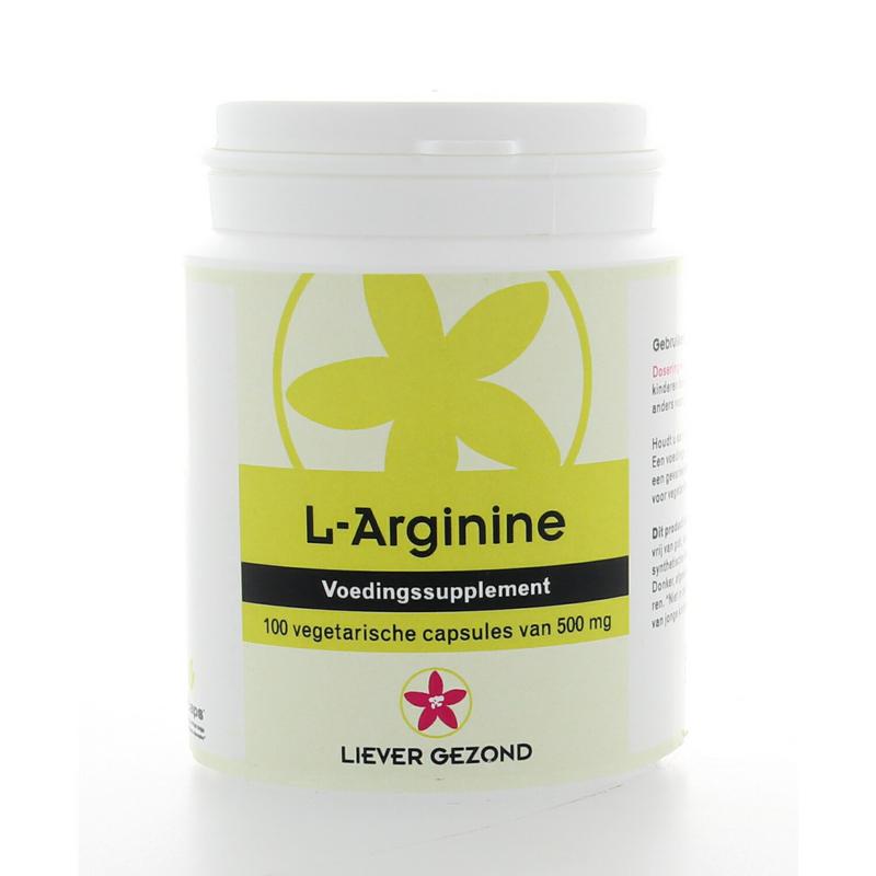 Liever Gezond L-Arginine 500mg 100 capsules