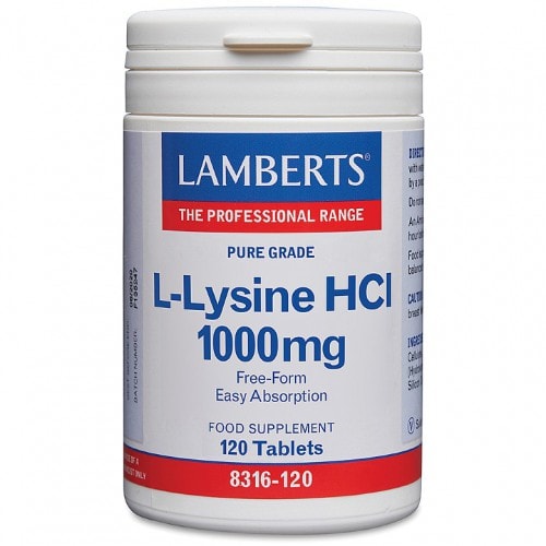 Lamberts L-Lysine 1000mg 120 tabletten