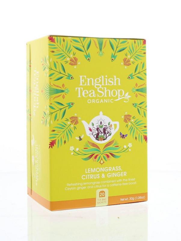 English Tea Shop Lemongrass ginger citrus bio 20 zakjes