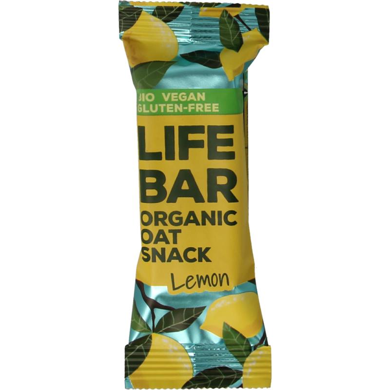 Lifefood Lifebar haverreep lemon zacht bio 40 gram