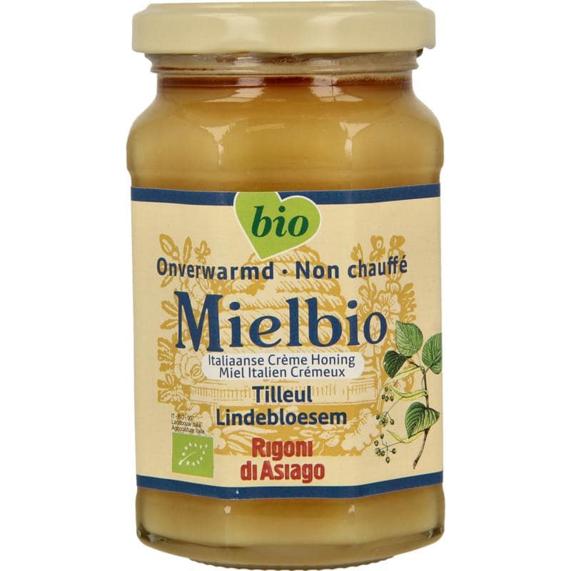Mielbio Lindebloesem creme honing bio 300 gram
