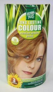 Henna Plus Long lasting colour 7.3 medium golden blond 100 ml