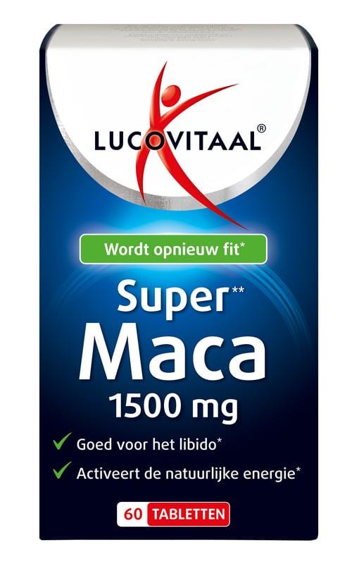 Lucovitaal Maca super 1500mg 60 tabletten