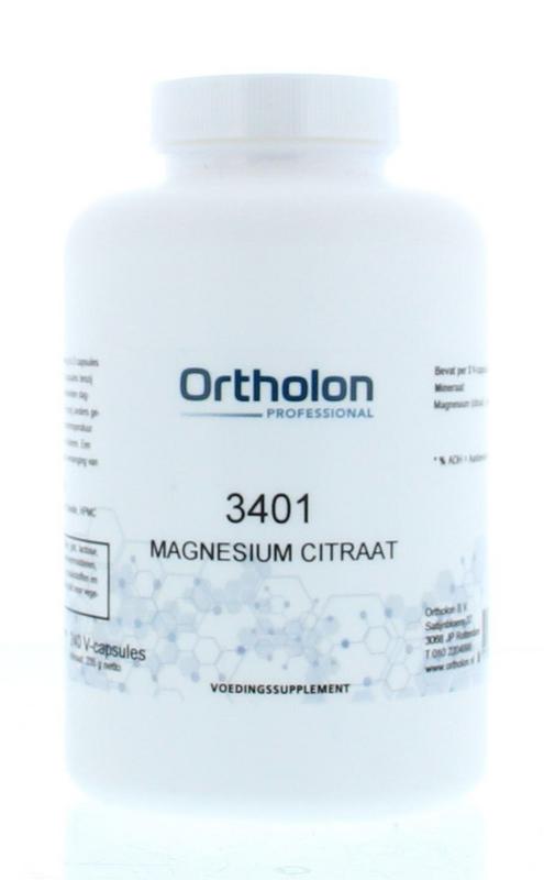 Ortholon Magnesium citraat Pro 240 vegan capsules